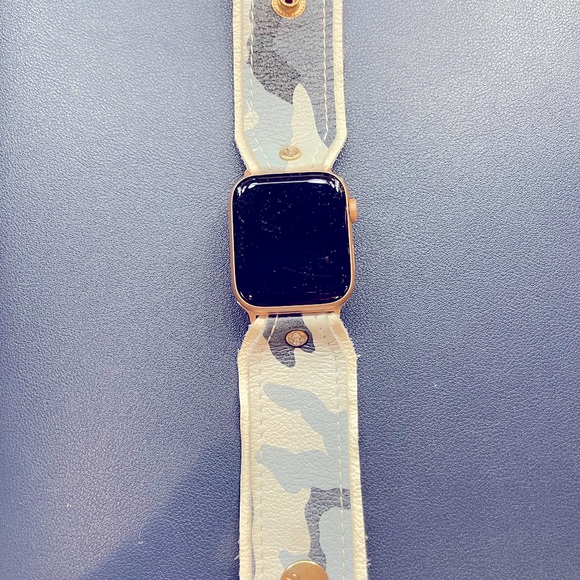 Spark’l Luxe Blue Camo Bow Band - Picture 1 of 4